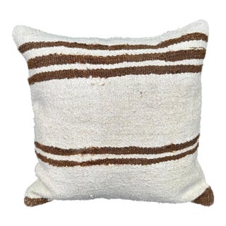 Turkish Hemp Pillow Cushion Natural Beige Brown Pillow Cushion Cover 20x20 For Sale