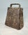 The early antique handmade 18th century wrought iron riveted calf bell is a unique and rustic decorative collectible....