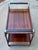 Mid-Century Modern Richard Young, Merrow Associate Rosewood and Chrome Bar Cart For Sale - Image 3 of 7