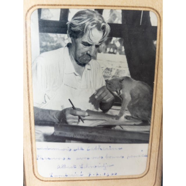 Traditional 1960's Signed Autographed Photo of German Nobel Prize Winning Polymath Albert Schweitzer For Sale - Image 3 of 6