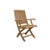 Hi Teak Devon Teak Patio Round Bistro Set 3pc For Sale In Washington DC - Image 6 of 7