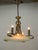 Beautiful 5-flamming Art Deco chandelier with two separate circuits. Bottom sand blasted glass. 5x60W, E25-E27 bulbs. Very...