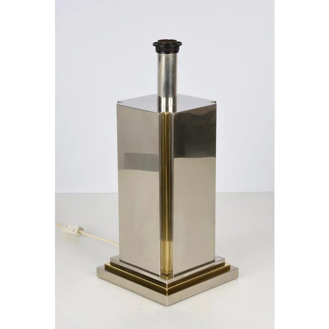 Italian Steel & Brass Table Lamp by Carlo Venturini for Bottega Del Lume, 1970s For Sale - Image 10 of 18