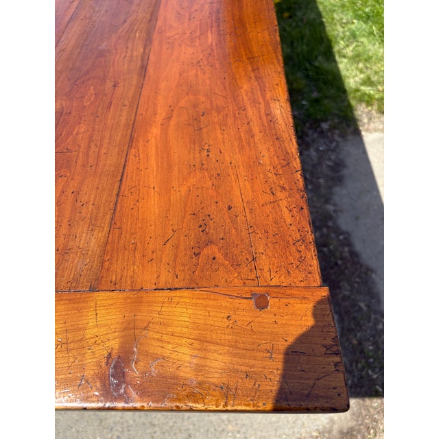 Vintage Handcrafted French Country Style Dining Table For Sale - Image 9 of 12