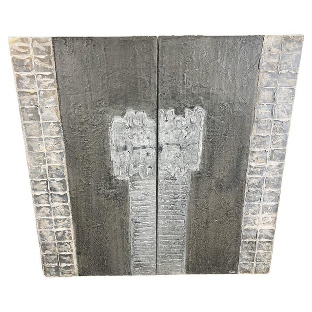 Large Brutalist Wall Sculpture, 2000s For Sale - Image 11 of 11
