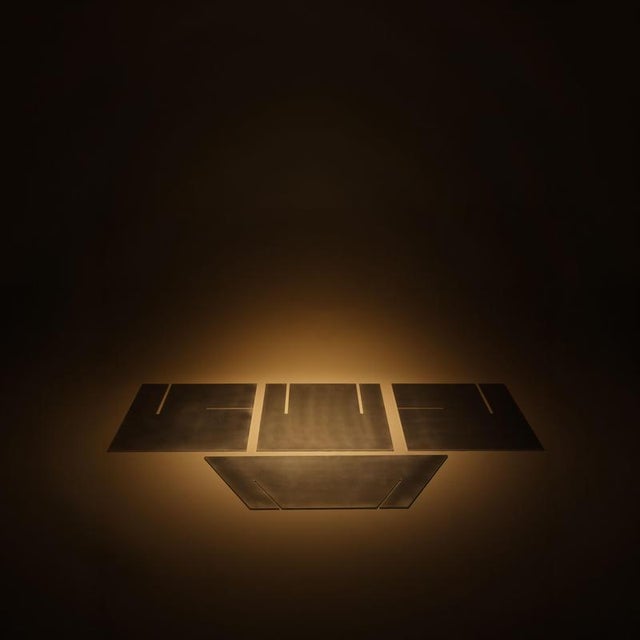 Gold Auctor Aluminium Armchair by Bureau of Entropy For Sale - Image 8 of 9