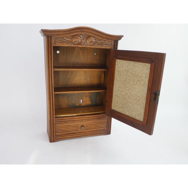 Wood French Art Deco Medicine Cabinet, 1920s For Sale - Image 7 of 12