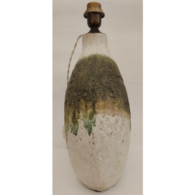 Large Glazed Ceramic Lamp Base by Marcello Fantoni, Italy, 1960s For Sale - Image 4 of 17