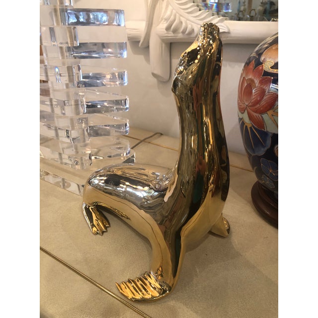 Vintage Brass Seal. This has been professionally polished.