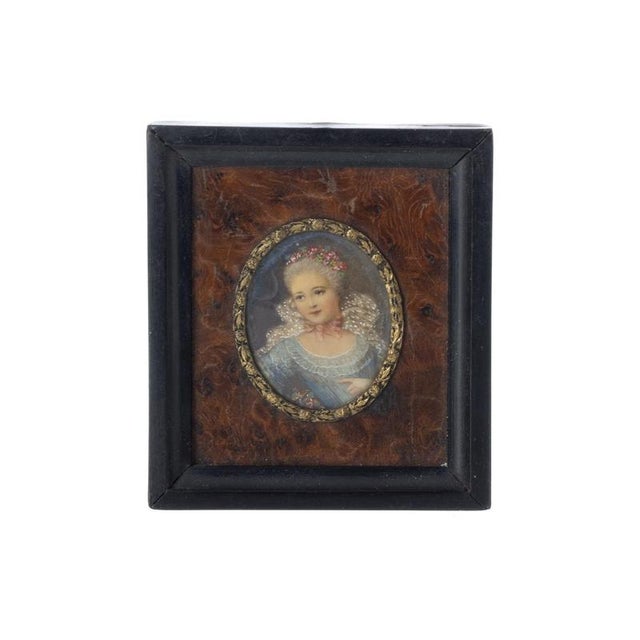 Miniature of Marie Antoinette, 20th Century, Enamel For Sale - Image 6 of 6