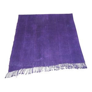 Deep Purple African Mud Cloth Textile Fragment