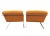 Orange Vintage Brueton Arc Cantilever Lounge Chairs by Charles Gibilterra - a Pair For Sale - Image 8 of 12