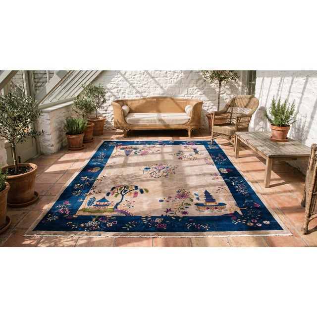 1920s Chinese Art Deco Carpet For Sale - Image 12 of 12