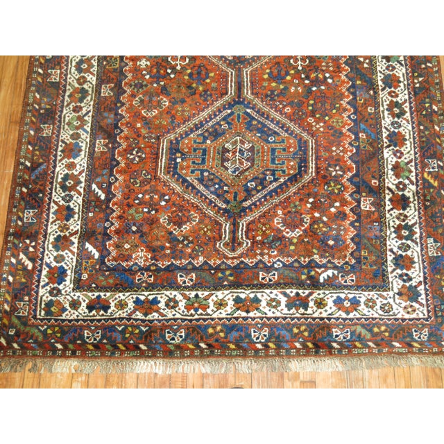 1910s Early 20th Century Tribal Afshar Rug - 5'10" x 7'1" For Sale - Image 5 of 8