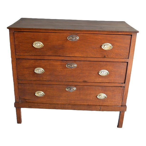 Antique Oak Empire Chest of Drawers For Sale