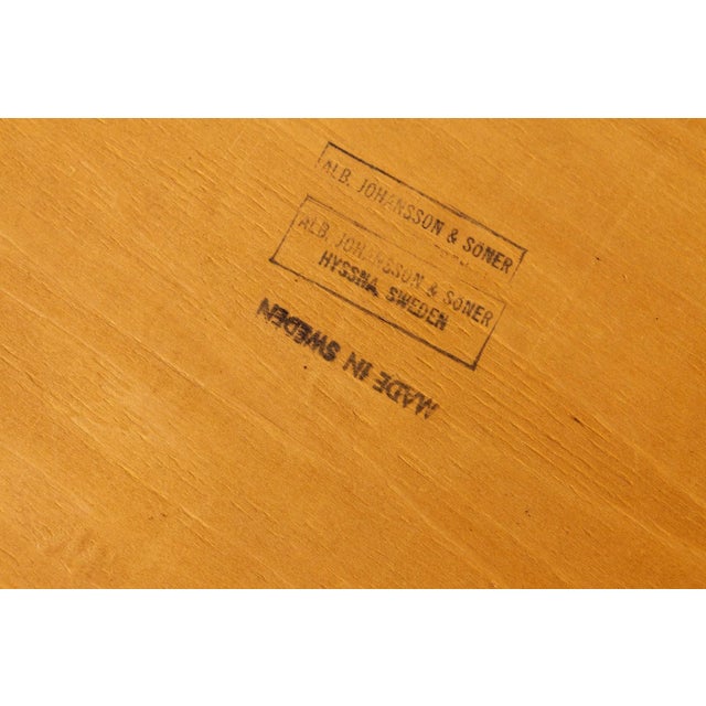 Vintage Oak Dining Chairs by Alb Johansson & Söner, 1960s, Set of 4 For Sale - Image 10 of 11