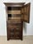 Brown Vintage Spanish Renaissance Style Walnut Cabinet with Geometric Carve, 1920 For Sale - Image 8 of 16