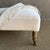 Wood Alma Slip Covered Ottoman ~ Greige For Sale - Image 7 of 8