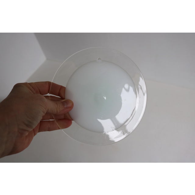 Vintage Italian Murano Glass Disc Chandelier attributed to Gino Vistosi, 1970s For Sale - Image 12 of 16