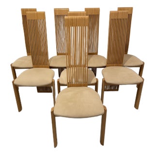 1980s Postmodern Italian Dining Chairs by Pietro Costantini, Set of 8 For Sale