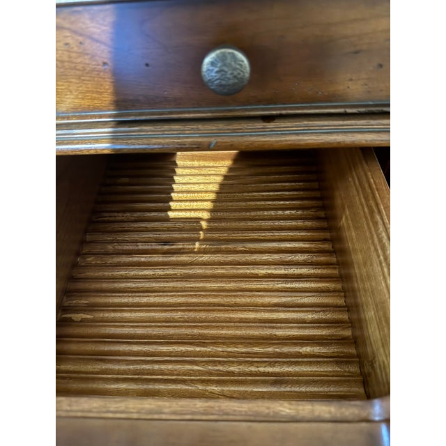 Artistica Artistica Solid Wood Sideboard Credenza With Sliding Doors & Hidden Drawers – Designer Piece For Sale - Image 4 of 8