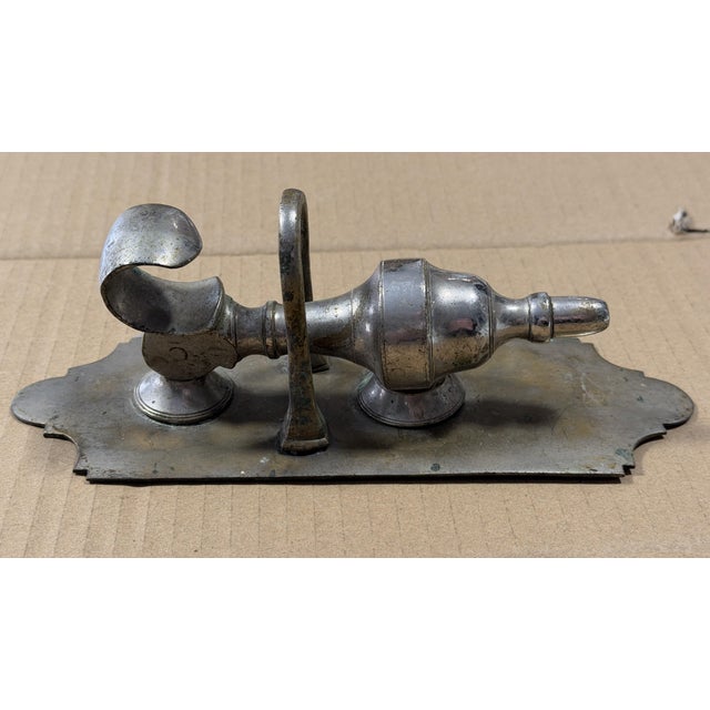 Late 18th Century Door Knockers in Silver-Plated Bronze, 1780, Set of 2 For Sale - Image 5 of 11