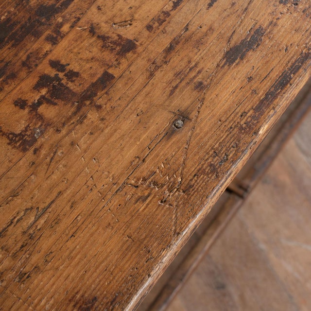 Brown Late 19th Century Rustic Narrow Console Table For Sale - Image 8 of 14