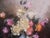 Textile Floral Still Life with Roses, 1970s, Oil on Canvas For Sale - Image 7 of 14