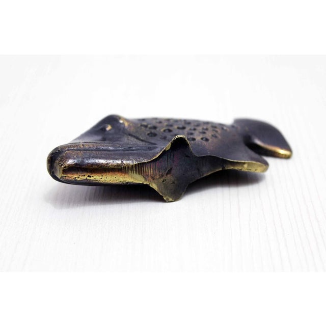 Gold Castex Fish Figurine in Bronze, 1960s For Sale - Image 8 of 11