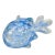 Glass 1950s Murano Glass Baby Blue Vase For Sale - Image 7 of 9
