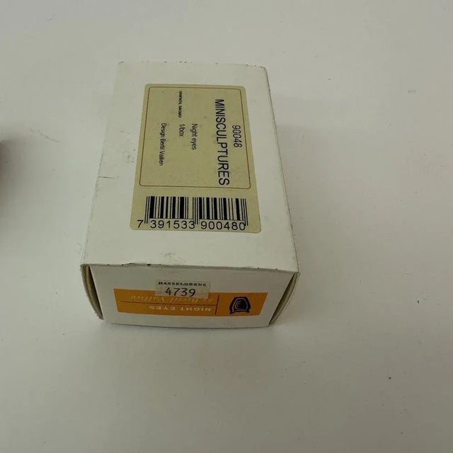 Small Sculpture Owl Night Eyes by Berta Vallien for Kosta Boda, Sweden For Sale - Image 7 of 9