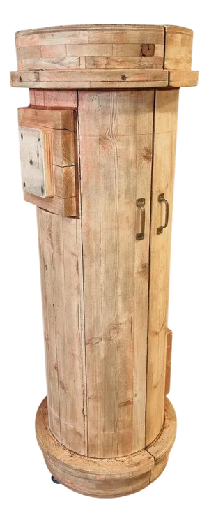 Vintage Industrial Drinks Cabinet in Pine, 1930s