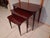 Vintage Mid Century Modern Nesting Tables Set of Three Mahogany With Mahogany Laminate Tops. For Sale - Image 17 of 17