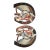 Gorgeous Pair of Hand Painted Wooden Horseshoe Wall Plaques. For Sale