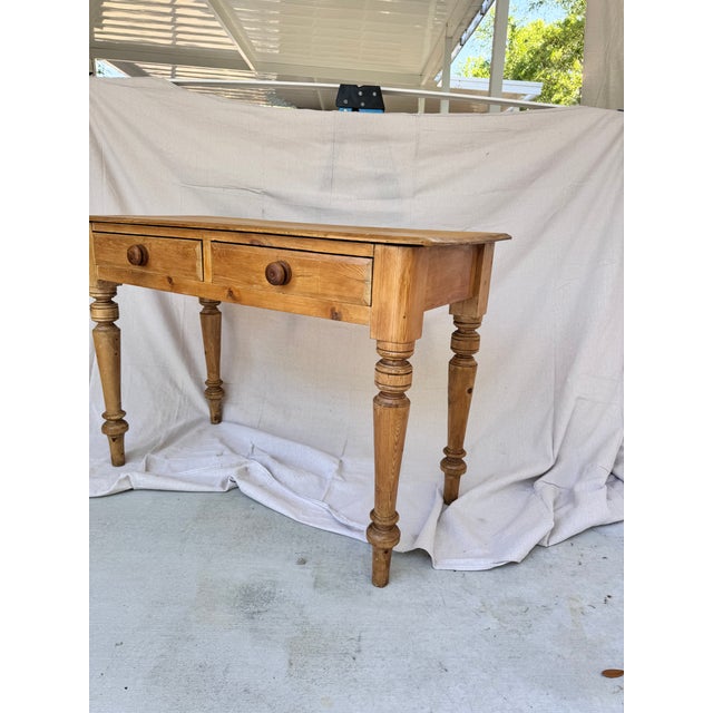 19th Century 19th Century Pine Desk Table For Sale - Image 5 of 13