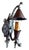 1920s Mixed Metal Tudor/Gothic Storybook Wall Sconces With Copper Smoke Bells - Pair For Sale - Image 4 of 6
