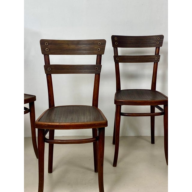 Vintage Model No. 651 Beechwood Chairs by Michael Thonet for Thonet, 1939, Set of 4 For Sale - Image 10 of 18