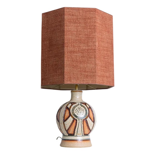 Lamps from Soholm with Lampshades by René Houben, 1960s, Set of 2 For Sale