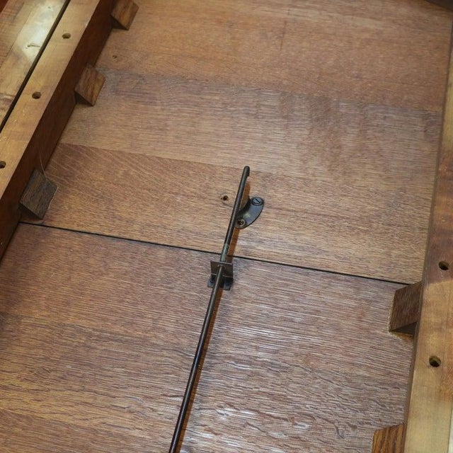 Antique L. J. & G. Stickley Oak Dining Table With Three Leaves Signed C1910 For Sale - Image 16 of 17
