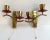 Gold Vintage Wall Sconces in Gilt Brass with Acrylic Glass Elements, Germany, 1979, Set of 2 For Sale - Image 8 of 8