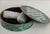 This set is truly a rare and magnificent find. It is handmade of genuine Malachite and Italian Marble with brass inlays....