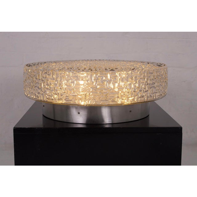 Glass Ceiling Light, 1970s For Sale - Image 6 of 6