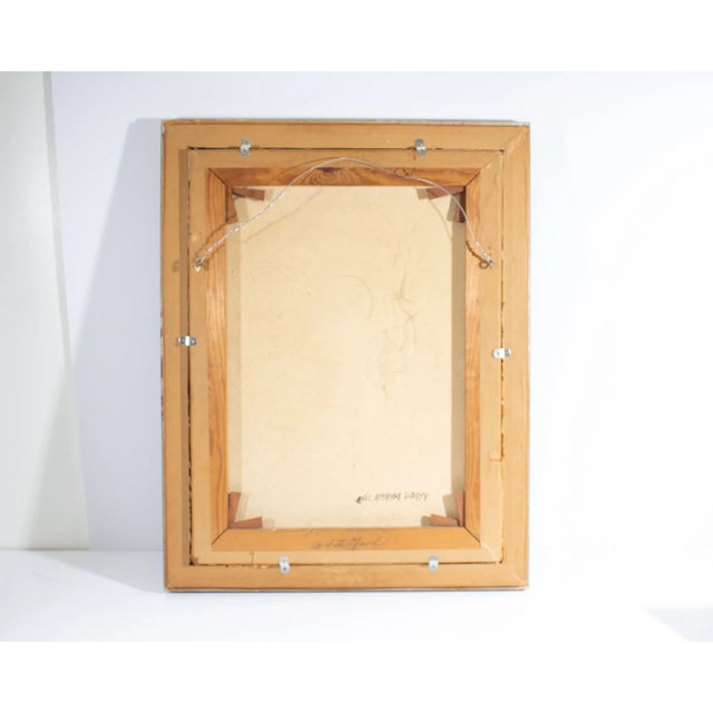 1967 Oil on Canvas Abstract Portrait by Albert Belasco For Sale - Image 4 of 8