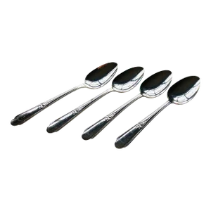 Vintage Wm Rogers Is Silver Plated "Memory" Pattern, Tablespoons- Set of 4