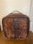 Modern Tooled Leather Ottoman Plain With Nailheads Antique Brown For Sale - Image 3 of 12