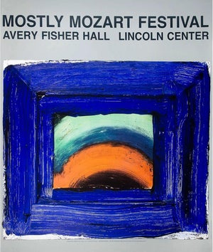 1980s Howard Hodgkin Mostly Mozart Festival Poster