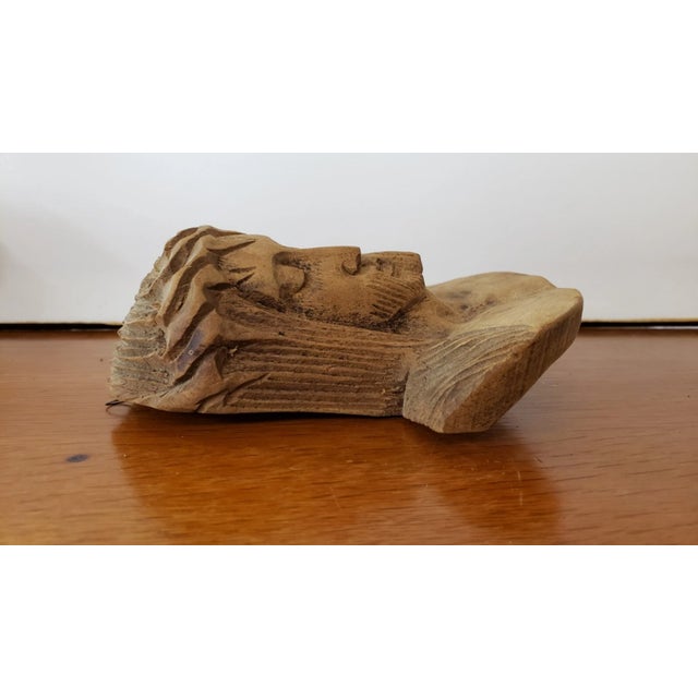 It measures 7 1/4" high, 6 1/4" wide and 2 3/4" deep. The piece is in very good overall condition with signs of wear...