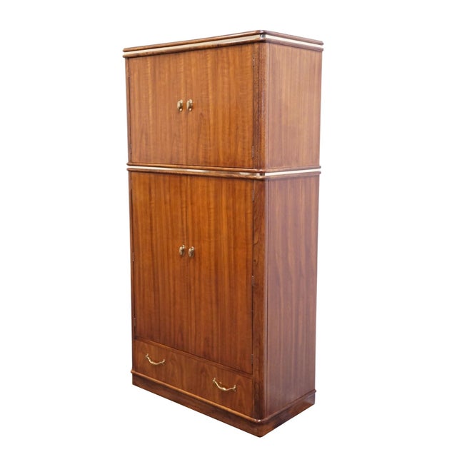 THOMASVILLE FURNITURE Agenda Collection Solid Walnut MCM Mid Century Modern 40" Armoire 23411-340 77.5" High 40" Wide 20"...