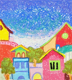 "Gold Line" Contemporary Original Mixed-Media Painting by Danny Brown