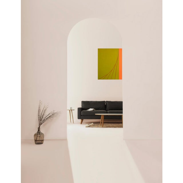 Contemporary "Pilgrimage" Contemporary Minimalist Geometric Oil Painting by Shyun Song For Sale - Image 3 of 3